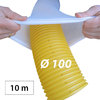 10m Drainagerohr DN100 gelb Filter Set