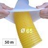 50m (2x25m) Drainagerohr DN65 gelb Filterschlauch Set (2x25m)
