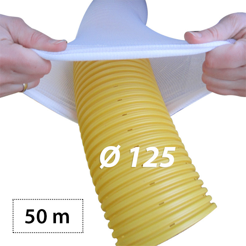 tubo DN125 filtro de manguera - 50m